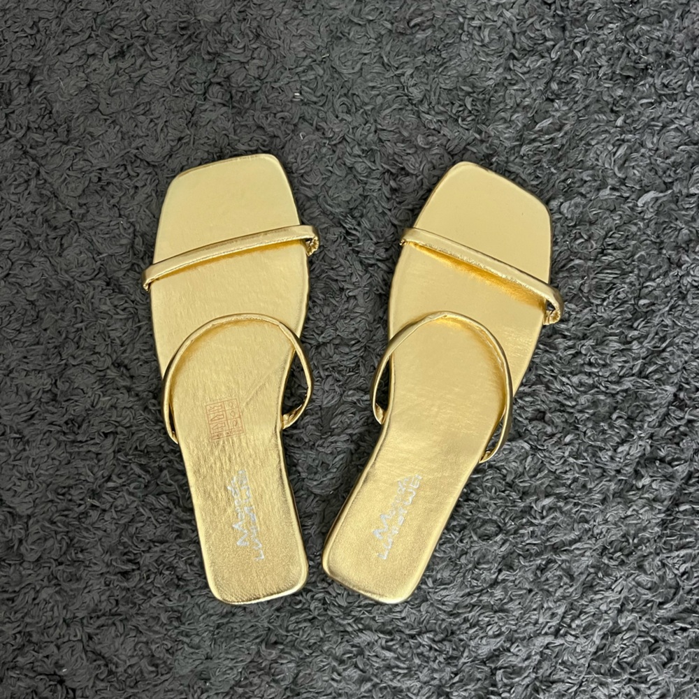 Gold sandals
